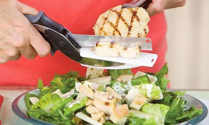 2-in-1 Knife & Chopping Board Food Scissors