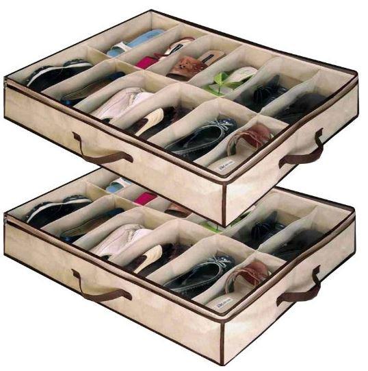 Under Bed Shoes Storage Bags (2 boxes)
