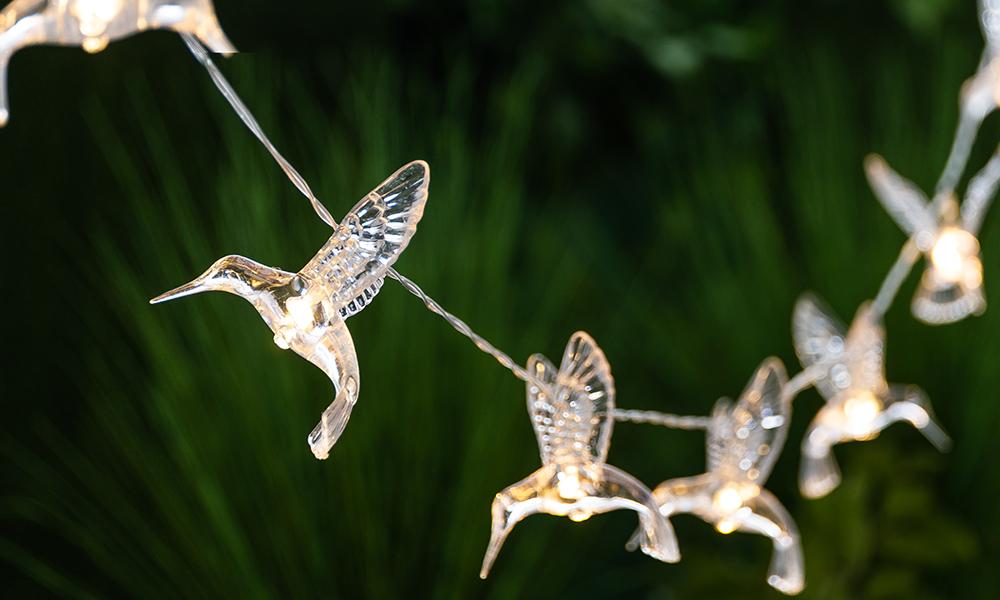 GloBrite Hummingbird Solar String Lights